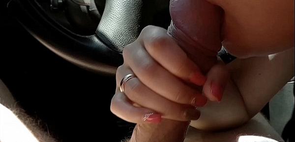  Public blowjob with cum swallowed and nasty talking at the parking